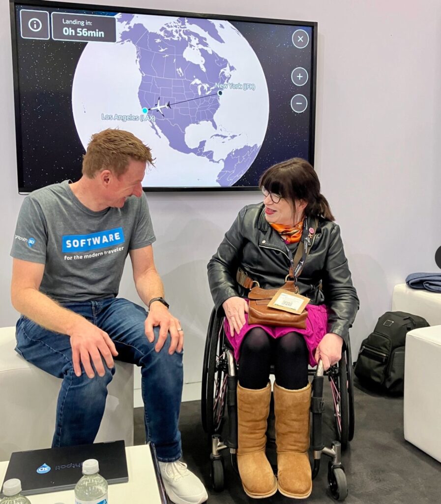 Mary Doyle and FlightPath3D's Duncan Jackson chat at AIX 2025